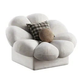 Flower shape armchair by wise furniture